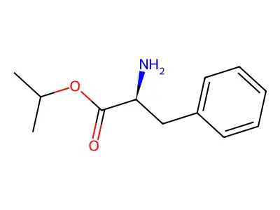 propan-2-yl (2S)-2-amino-3-phenylpropanoate structure