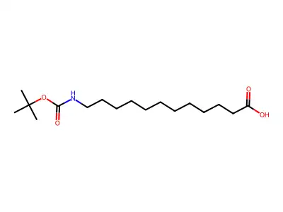 N-t-Butyloxycarbonyl-12-amino-dodecanoic acid structure