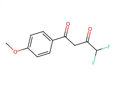 4,4-Difluoro-1-(4-methoxyphenyl)butane-1,3-dione structure