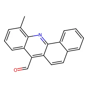 Benz(c)acridine-7-carboxaldehyde, 11-methyl- structure