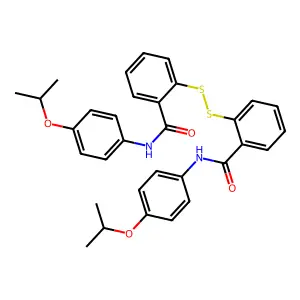 2,2'-Dithiobis[N-(4-isopropoxy)benzamide] structure