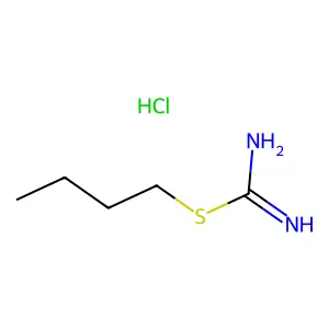 Carbamimidothioic acid, butyl ester, monohydrochloride structure