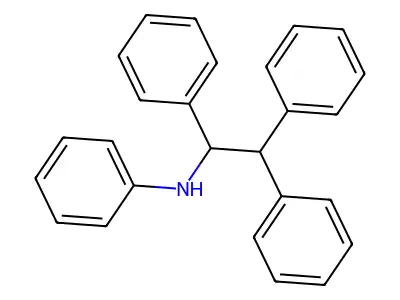 N-(1,2,2-triphenylethyl)aniline structure
