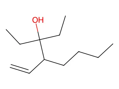 4-Ethenyl-3-ethyloctan-3-ol structure