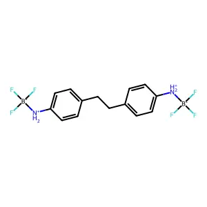 trifluoro-[[4-[2-[4-(trifluoroboranuidylazaniumyl)phenyl]ethyl]phenyl]azaniumyl]boranuide structure