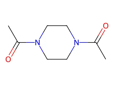 1,1'-(1,4-Piperazinediyl)bis(ethanone) structure