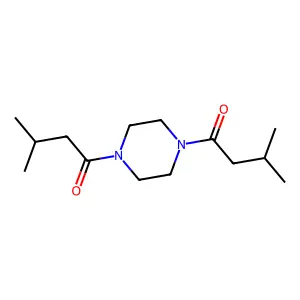 Piperazine, 1,4-diisovaleryl- structure