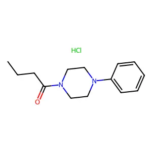 Piperazine, 1-butyryl-4-phenyl-, hydrochloride structure