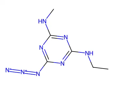 1,3,5-Triazine-2,4-diamine, 6-azido-N-ethyl-N'-methyl- structure