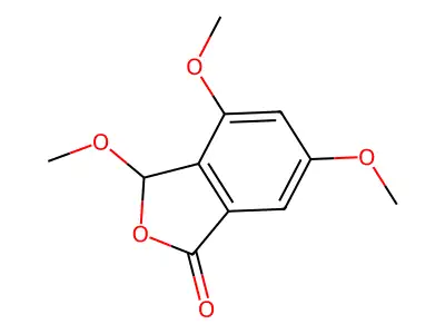 3,4,6-Trimethoxy-1(3H)-isobenzofuranone structure