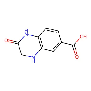 2-Oxo-1,2,3,4-tetrahydroquinoxaline-6-carboxylic acid structure