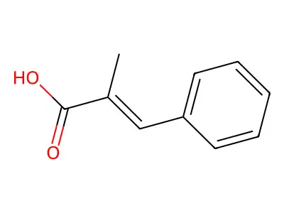 alpha-Methylcinnamic acid structure