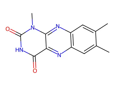 1,7,8-Trimethylbenzo[g]pteridine-2,4-dione structure