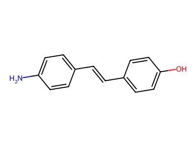 4-[2-(4-Aminophenyl)ethenyl]phenol structure