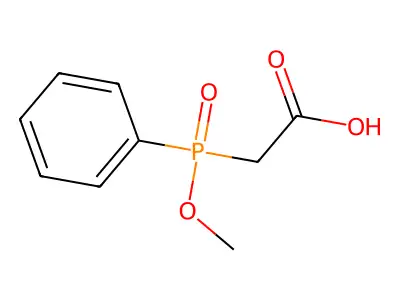 [Methoxy(phenyl)phosphoryl]acetic acid structure