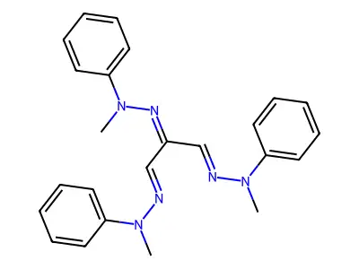 N-[2,3-bis[methyl(phenyl)hydrazinylidene]propylideneamino]-N structure