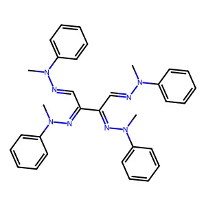 N-methyl-N-[2,3,4-tris[methyl(phenyl)hydrazinylidene]butylideneamino]aniline structure