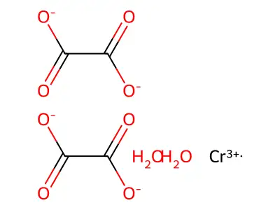 bis(oxalato)chromate(III) structure