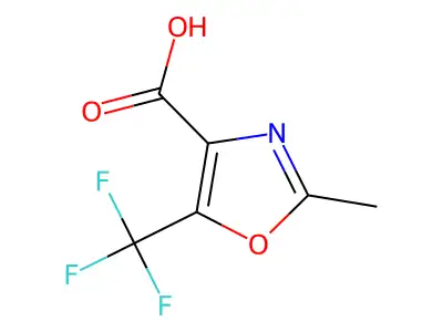 2-methyl-5-(trifluoromethyl)-1,3-oxazole-4-carboxylic Acid structure