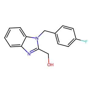 [1-(4-fluorobenzyl)-1H-benzimidazol-2-yl]methanol structure