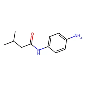 N-(4-aminophenyl)-3-methylbutanamide structure