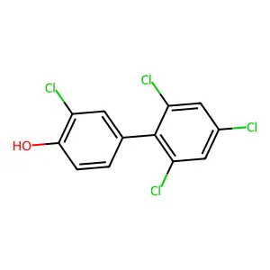 2',3,4',6'-Tetrachloro-4-biphenylol structure