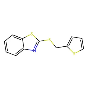 2-((Thiophen-2-ylmethyl)thio)benzo[d]thiazole structure