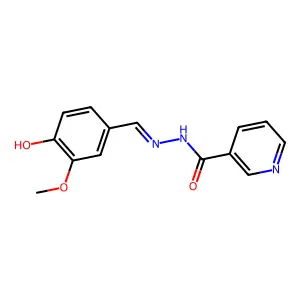 vanillin nicotinoylhydrazone structure