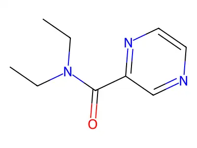 2-Pyrazinecarboxamide, N,N-diethyl- structure
