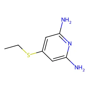 4-Ethylsulfanylpyridine-2,6-diamine structure