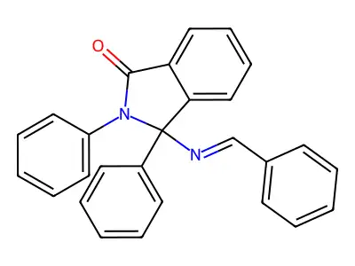 3-(Benzylideneamino)-2,3-diphenylisoindol-1-one structure
