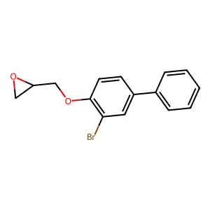 2-[(2-Bromo-4-phenyl-phenoxy)methyl]oxirane structure