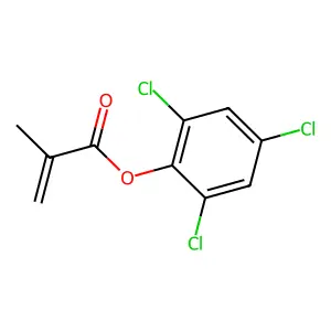 2-Propenoic acid, 2-methyl-, 2,4,6-trichlorophenyl ester structure