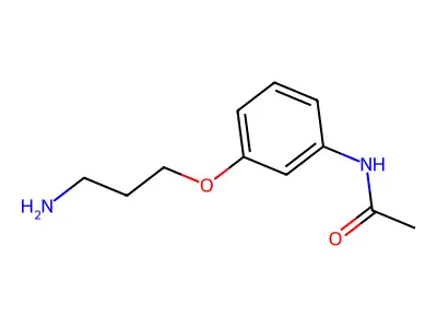 N-[3-(3-aminopropoxy)phenyl]acetamide structure