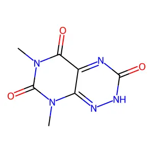 Pyrimido(5,4-e)-as-triazine-5,7(6H,8H)-dione, 6,8-dimethyl-3-hydroxy- structure
