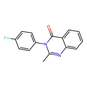 3-(4-Fluorophenyl)-2-methyl-4(3H)-quinazolinone structure