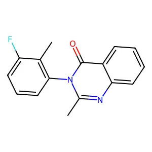 3-(3-Fluoro-2-methylphenyl)-2-methyl-4(3H)-quinazolinone structure