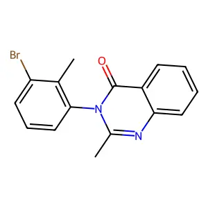 4(3H)-Quinazolinone, 3-(3-bromo-2-methylphenyl)-2-methyl- structure