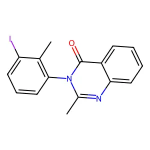 4(3H)-Quinazolinone, 3-(3-iodo-2-methylphenyl)-2-methyl- structure