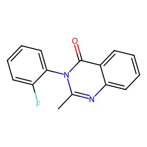 4(3H)-Quinazolinone, 3-(2-fluorophenyl)-2-methyl- structure
