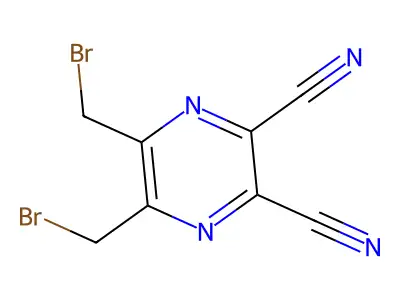 5,6-Bis(bromomethyl)pyrazine-2,3-dicarbonitrile structure