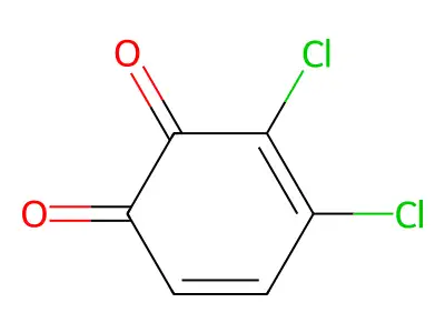 3,5-Cyclohexadiene-1,2-dione, 3,4-dichloro- structure