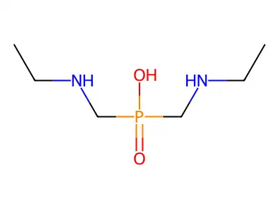 Bis((ethylamino)methyl)phosphinic acid structure