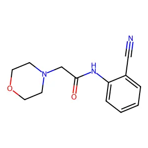 N-(2-cyanophenyl)-2-(morpholin-4-yl)acetamide structure