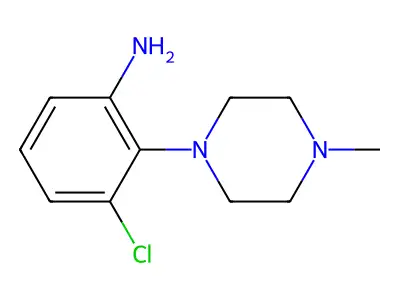 3-Chloro-2-(4-methylpiperazin-1-yl)aniline structure