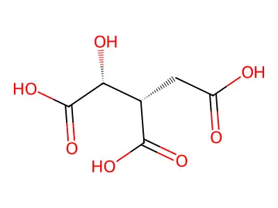 (+)-D-threo-Isocitric acid structure