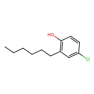Phenol, 4-chloro-2-hexyl- structure