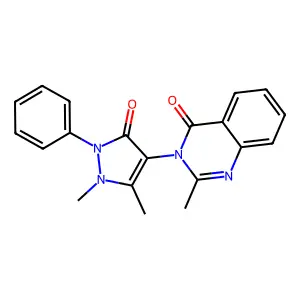 3-(1,5-Dimethyl-3-oxo-2-phenylpyrazol-4-yl)-2-methylquinazolin-4-one structure
