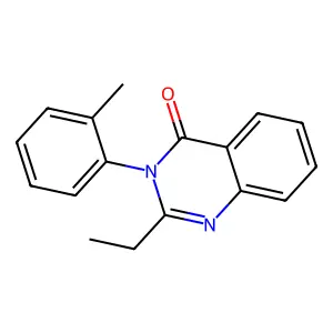 4(3H)-Quinazolinone, 2-ethyl-3-(o-tolyl)- structure