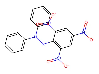 1,1-二苯基-2-三硝基苯肼 structure